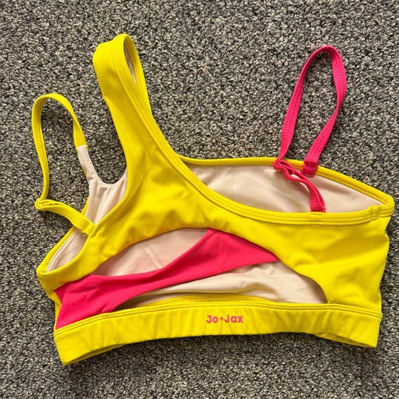 Jo+Jax Tops - Jo+Jax Yellow and Pink Bikini Top